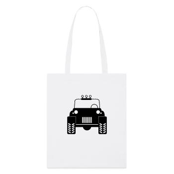 Off-road car - Stanley/Stella Organic Tote Bag - white - Front
