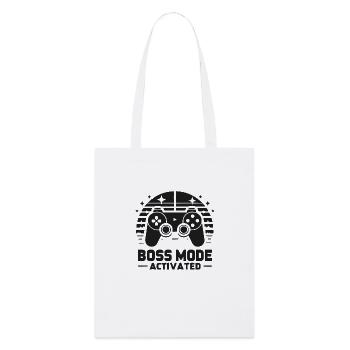 Bos Mode Activated - Stanley/Stella Organic Tote Bag - white - Front