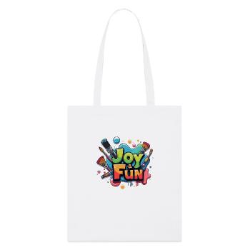 JOIE ET AMUSEMENT - Tote bag bio Stanley/Stella - blanc - Devant