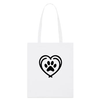 Patte Coeur - Tote bag bio Stanley/Stella - blanc - Devant