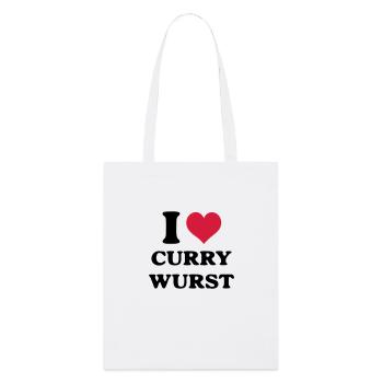 Currywurst i love - Stanley/Stella Organic Tote Bag - white - Front