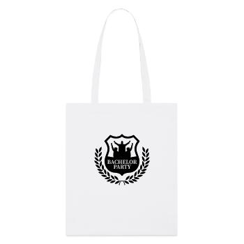 bachelor party - Stanley/Stella Organic Tote Bag - white - Front