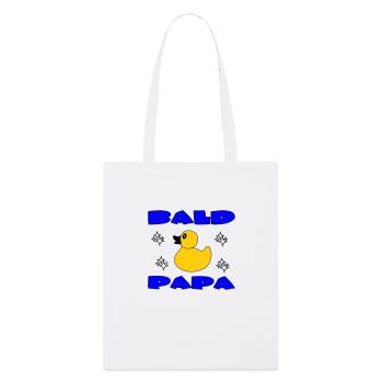 BALD PAPA - Stanley/Stella Organic Tote Bag - white - Front