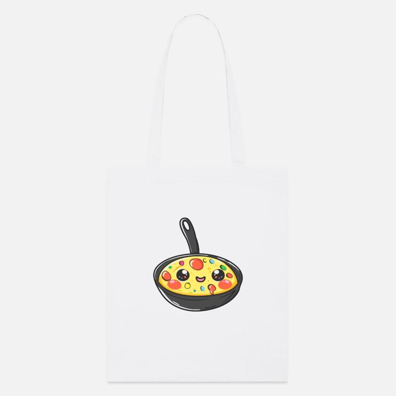 Cute Pan Scrambled Eggs Comic - Stanley/Stella Organic Tote Bag - white