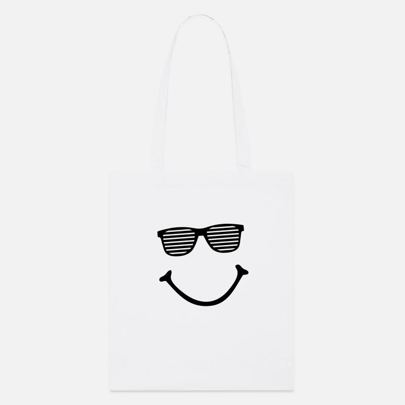 smiley - Stanley/Stella Bio-Stoffbeutel - Weiß