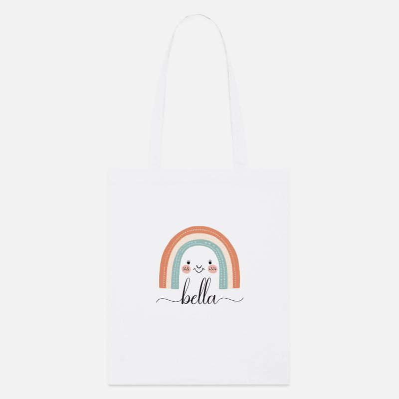 Bella! Rainbow, customizable - Stanley/Stella Organic Tote Bag - white