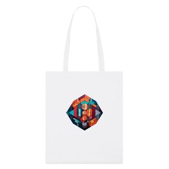 Formes géométriques - Tote bag bio Stanley/Stella - blanc - Devant