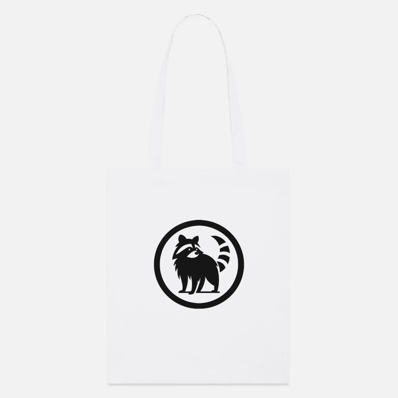 Logo de raton laveur 1 - Tote bag bio Stanley/Stella - blanc