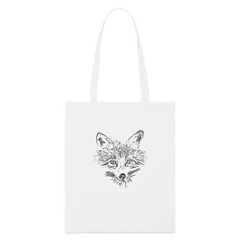 Fox Face - Fox Face - Stanley/Stella Organic Tote Bag - white - Front