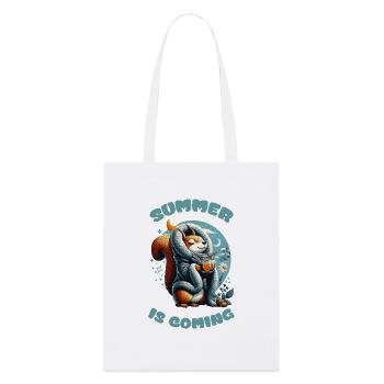 Summer is Coming - Stanley/Stella Organic Tote Bag - white - Front