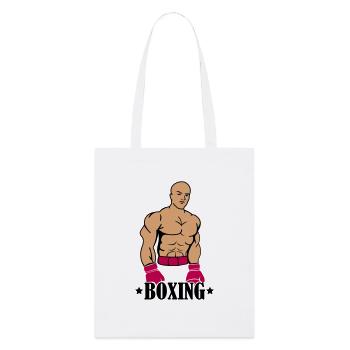 Boxeur de boxe - Tote bag bio Stanley/Stella - blanc - Devant