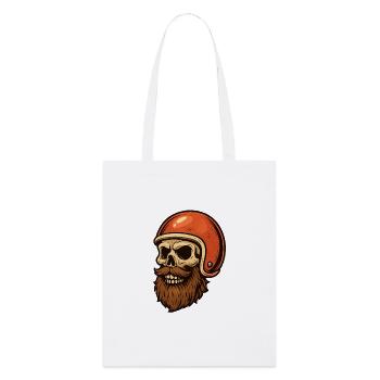 Skull Rider 01 - Stanley/Stella Bio-Stoffbeutel - Weiß - Vorne