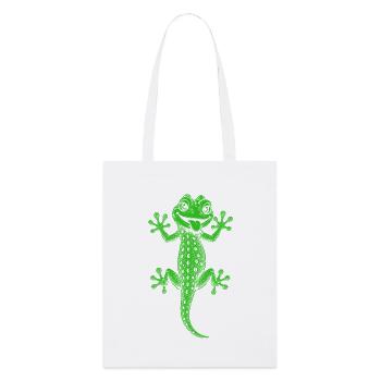 Gecko - Stanley/Stella Bio-Stoffbeutel - Weiß - Vorne