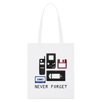 Ne jamais oublier shirt Nerd - Tote bag bio Stanley/Stella - blanc - Devant