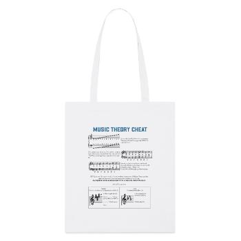 Musik Theorie Gitarre Klavier Geschenk - Stanley/Stella Bio-Stoffbeutel - Weiß - Vorne