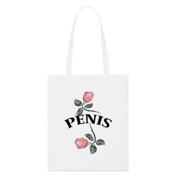 penis - Stanley/Stella Organic Tote Bag - white - Front
