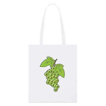 Weintrauben Trauben Rebe Weinrebe Traube Obst - Stanley/Stella Bio-Stoffbeutel - Weiß - Vorne
