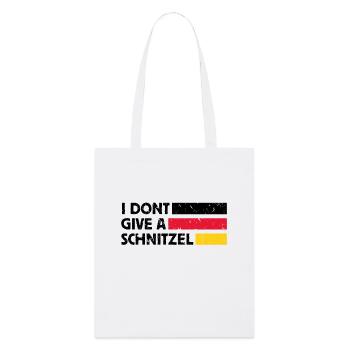 I DONT GIVE A SCHNITZEL SPRUCH - Stanley/Stella Organic Tote Bag - white - Front