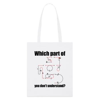Aresti Symbol Aerobatic Pilot Flight Maneuvers - Stanley/Stella Organic Tote Bag - white - Front