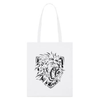 Armoiries du Bouclier du Lion Symbole Lion Illustration Icône - Tote bag bio Stanley/Stella - blanc - Devant