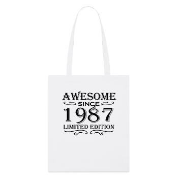 1987 - Né en 1987 - Tote bag bio Stanley/Stella - blanc - Devant
