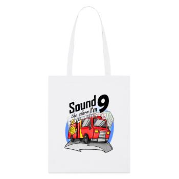 9 ans Jeune voiture de pompiers - Tote bag bio Stanley/Stella - blanc - Devant