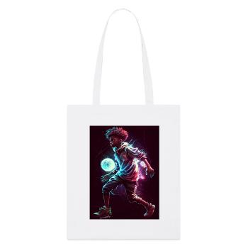 Design futuriste de super-héros pour enfants - Tote bag bio Stanley/Stella - blanc - Devant
