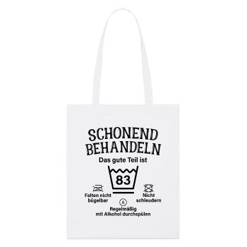 83. Geburtstag Schonend Behandeln 83 Teil Ist 83 - Stanley/Stella Bio-Stoffbeutel - Weiß - Vorne