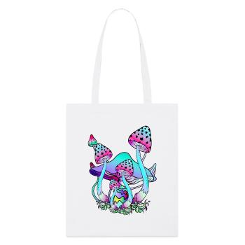 magic mushrooms psychedelic mushroom art - Stanley/Stella Organic Tote Bag - white - Front