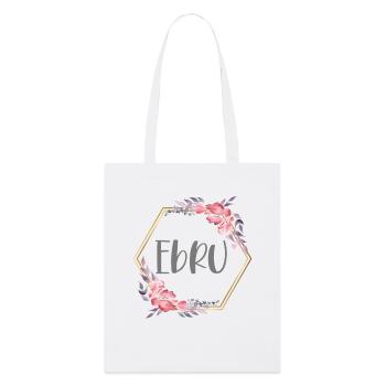 Ebru Turk prénom Turquie cadeau de bébé - Tote bag bio Stanley/Stella - blanc - Devant