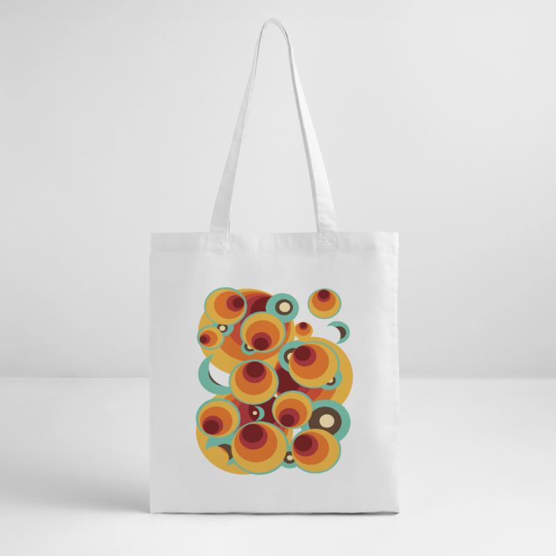 Abstract Polka Dot Ball Circle Pattern Stanley/Stella Organic Tote Bag