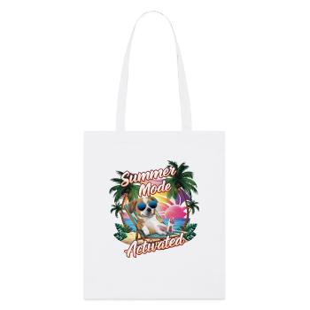 Dazzling canine elegance summer activated fashion - Stanley/Stella Organic Tote Bag - white - Front