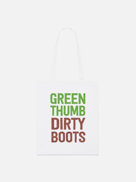 Green Thumb Dirty Boots - Stanley/Stella Bio-Stoffbeutel - Weiß
