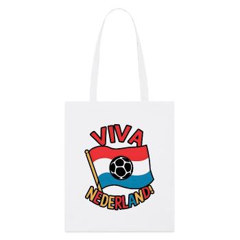 Conception du drapeau de football Viva Netherlands - Tote bag bio Stanley/Stella - blanc - Devant