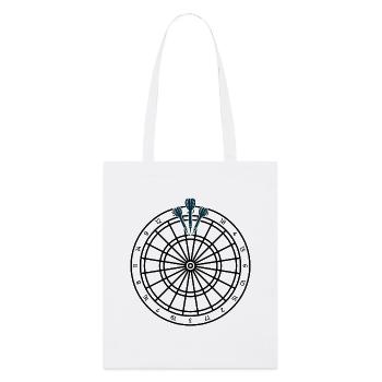 Darts Trio Silhouette - Stanley/Stella Organic Tote Bag - white - Front