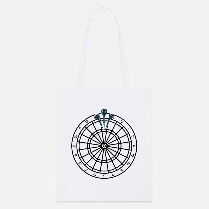 Silhouette du Trio de Fléchettes - Tote bag bio Stanley/Stella - blanc