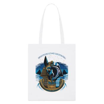 Himmlisches Anubis-Hybrid-Design - Stanley/Stella Bio-Stoffbeutel - Weiß - Vorne