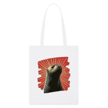 Seal - Stanley/Stella Organic Tote Bag - white - Front