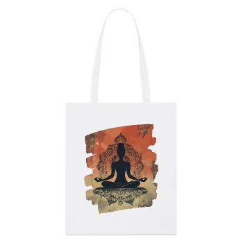 Yoga Namaste Meditation - Stanley/Stella Bio-Stoffbeutel - Weiß - Vorne