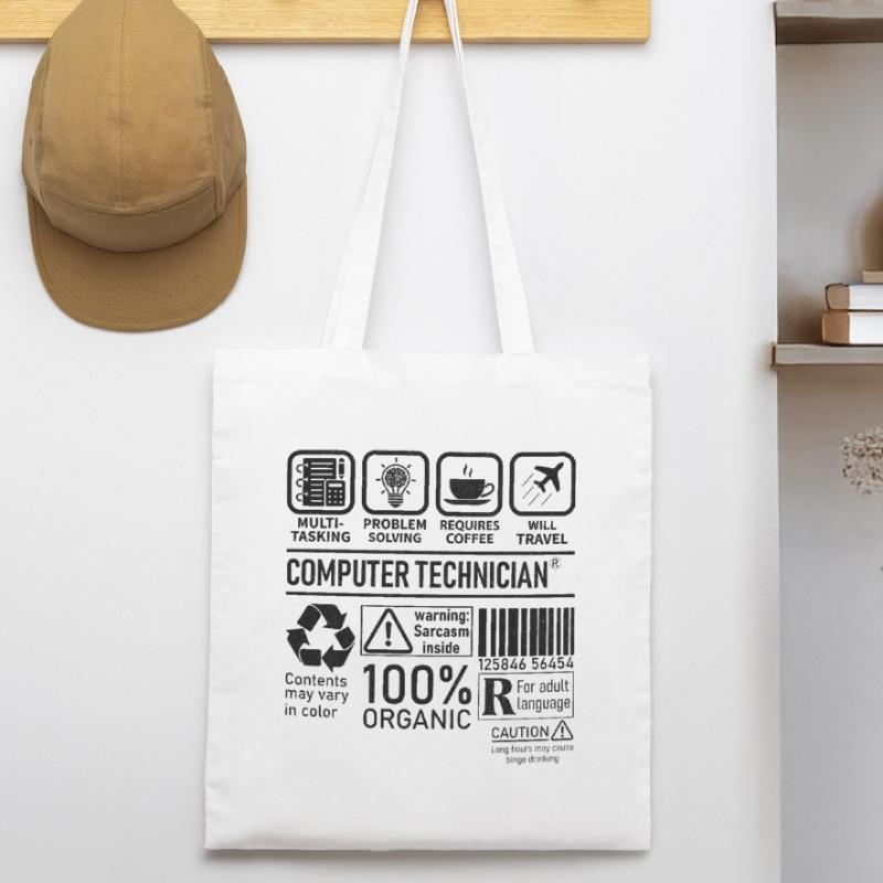 Computer Technician multi tasking problem solving Stanley/Stella Organic Tote Bag