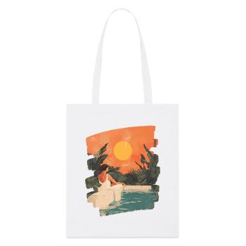 Relax Meditation Selfcare Me-Time - Stanley/Stella Organic Tote Bag - white - Front