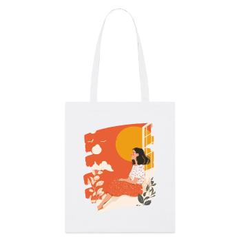 Relax Meditation Selfcare Me-Time - Stanley/Stella Organic Tote Bag - white - Front