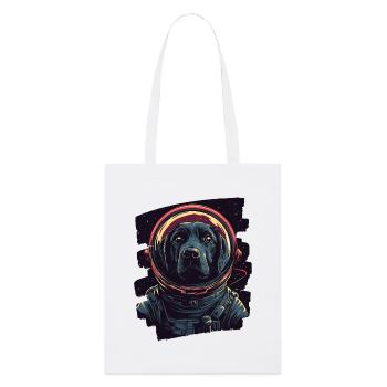 Astronaute du Labrador - Tote bag bio Stanley/Stella - blanc - Devant