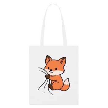 Lieber kleiner Fuchs - Stanley/Stella Bio-Stoffbeutel - Weiß - Vorne