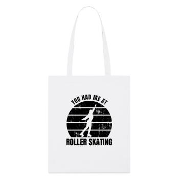 Roller Skater Saying - Stanley/Stella Organic Tote Bag - white - Front