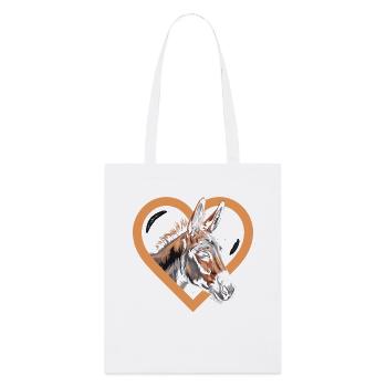 Donkey Heart Design - Stanley/Stella Organic Tote Bag - white - Front