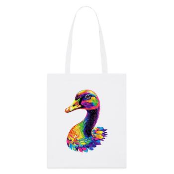 Gans Süße Gänseküken Gans Küken Ente Kleine Gänse - Stanley/Stella Bio-Stoffbeutel - Weiß - Vorne