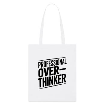 Professional Overthinker - Stanley/Stella Organic Tote Bag - white - Front