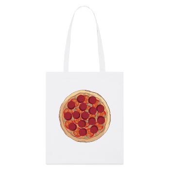 Salami Pizza Tenue de carnaval Pizzeria Salami Pizza - Tote bag bio Stanley/Stella - blanc - Devant