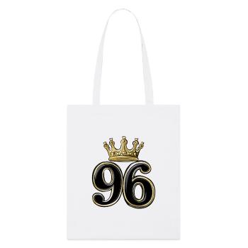 96 Nombre Couronne - Tote bag bio Stanley/Stella - blanc - Devant